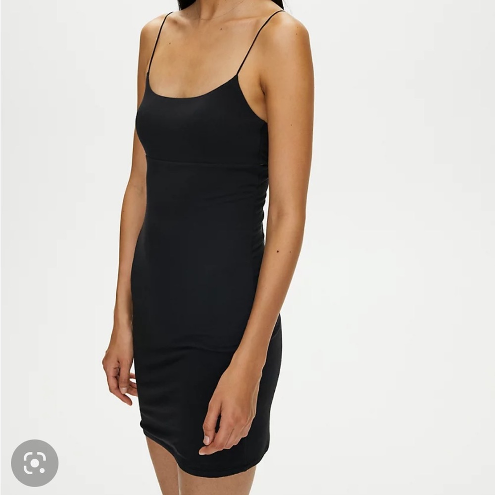Wilfred Black Mini Slip Dress